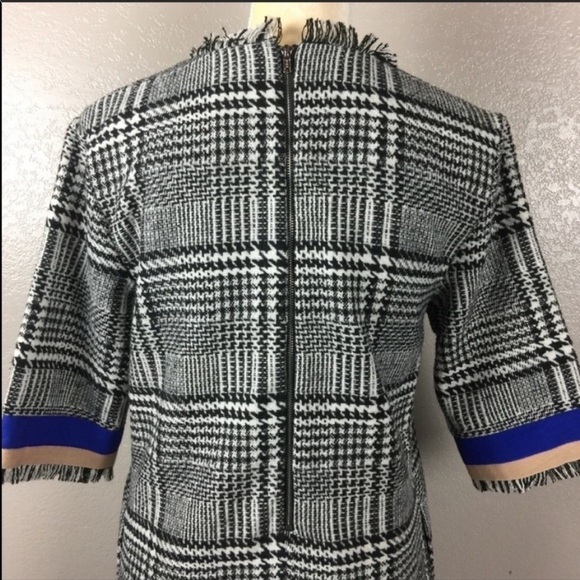 English Factory Herringbone Tweed Lined Dress Size 8 Retail Value $168 SALE - Picture 5 of 9